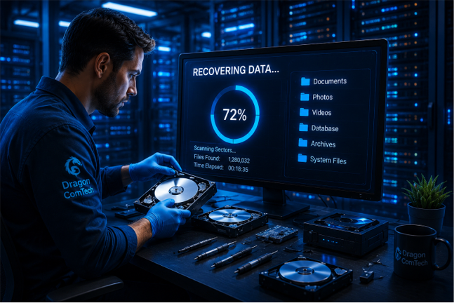 Data Recovery Services In Merseyside From Dragon ComTech Ltd.